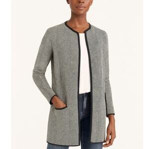 J Crew Vanessa Sweater Jacket in Herringbone